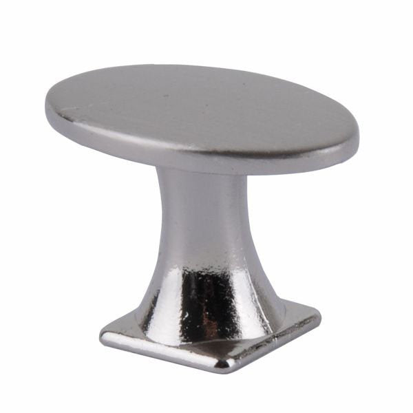 Pomolo Zama Nikel Satinato lucido - 18 mm