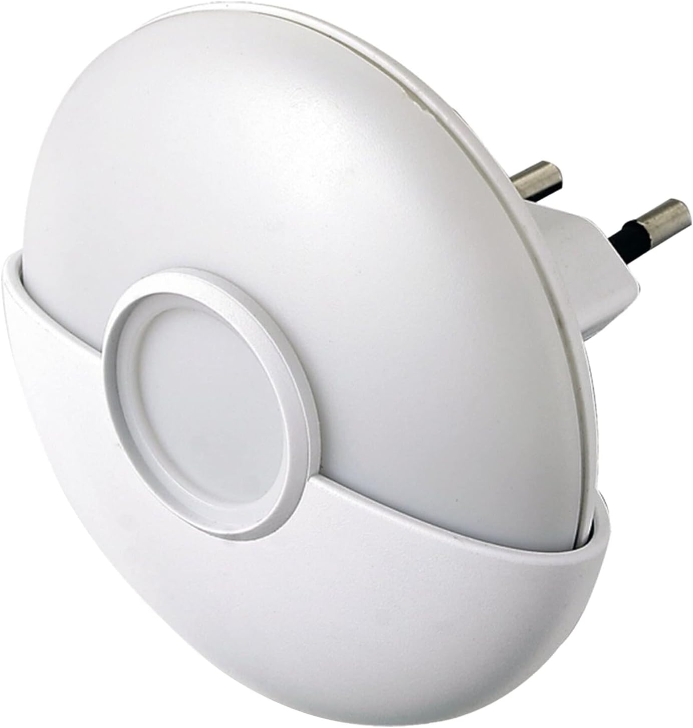 Electraline - Luce Notturna a LED con Sensore Crepuscolare, Bianco/Trasparente