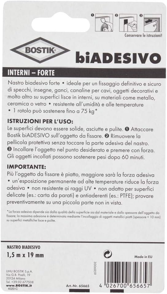 Bostik Biadesivo interni - forte