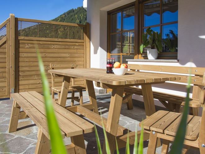 Tavolo rettangolare da giardino in LARICE - SIRMIONE