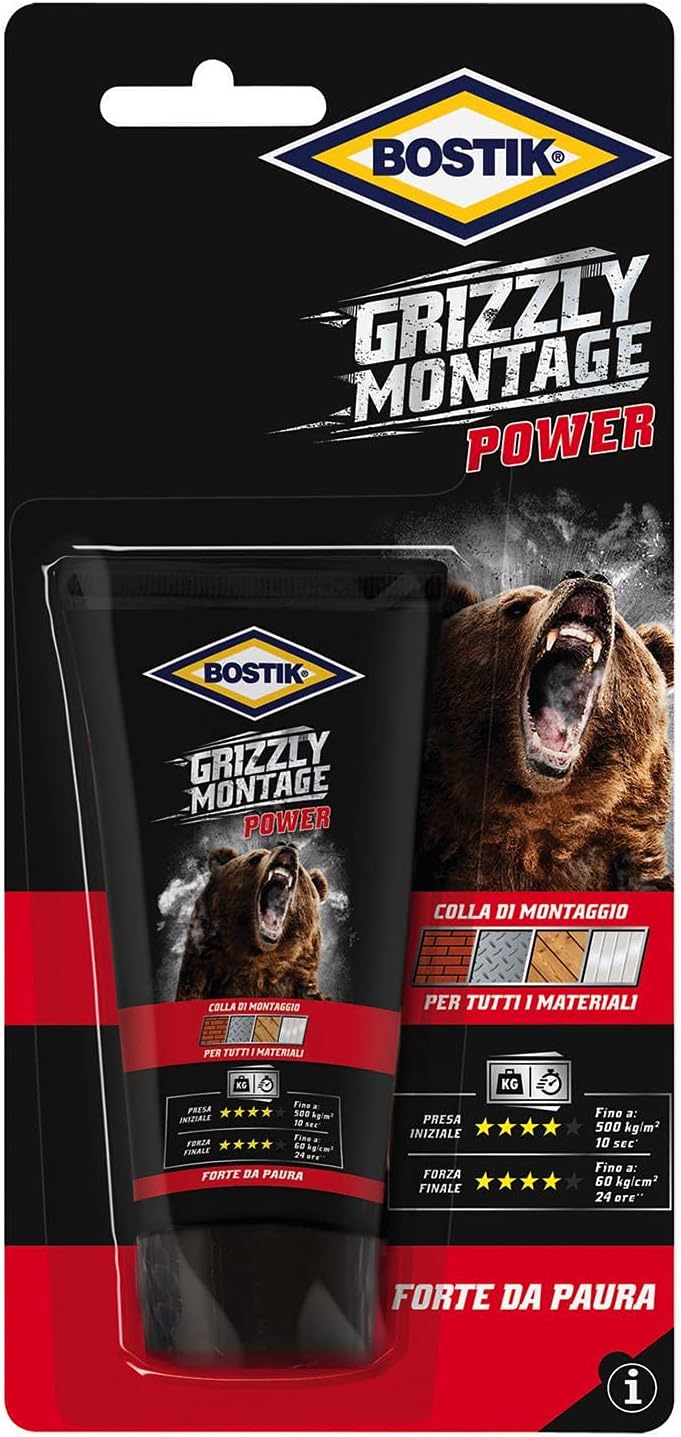 Bostik Grizzly Montage - colla di montaggio Blister 100g