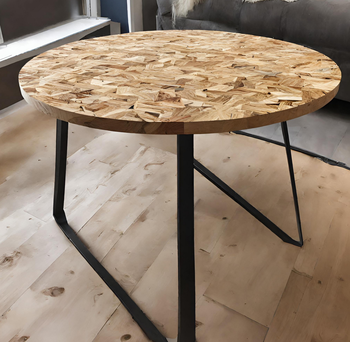 Piano Tavolo Tondo OSB - 120 cm