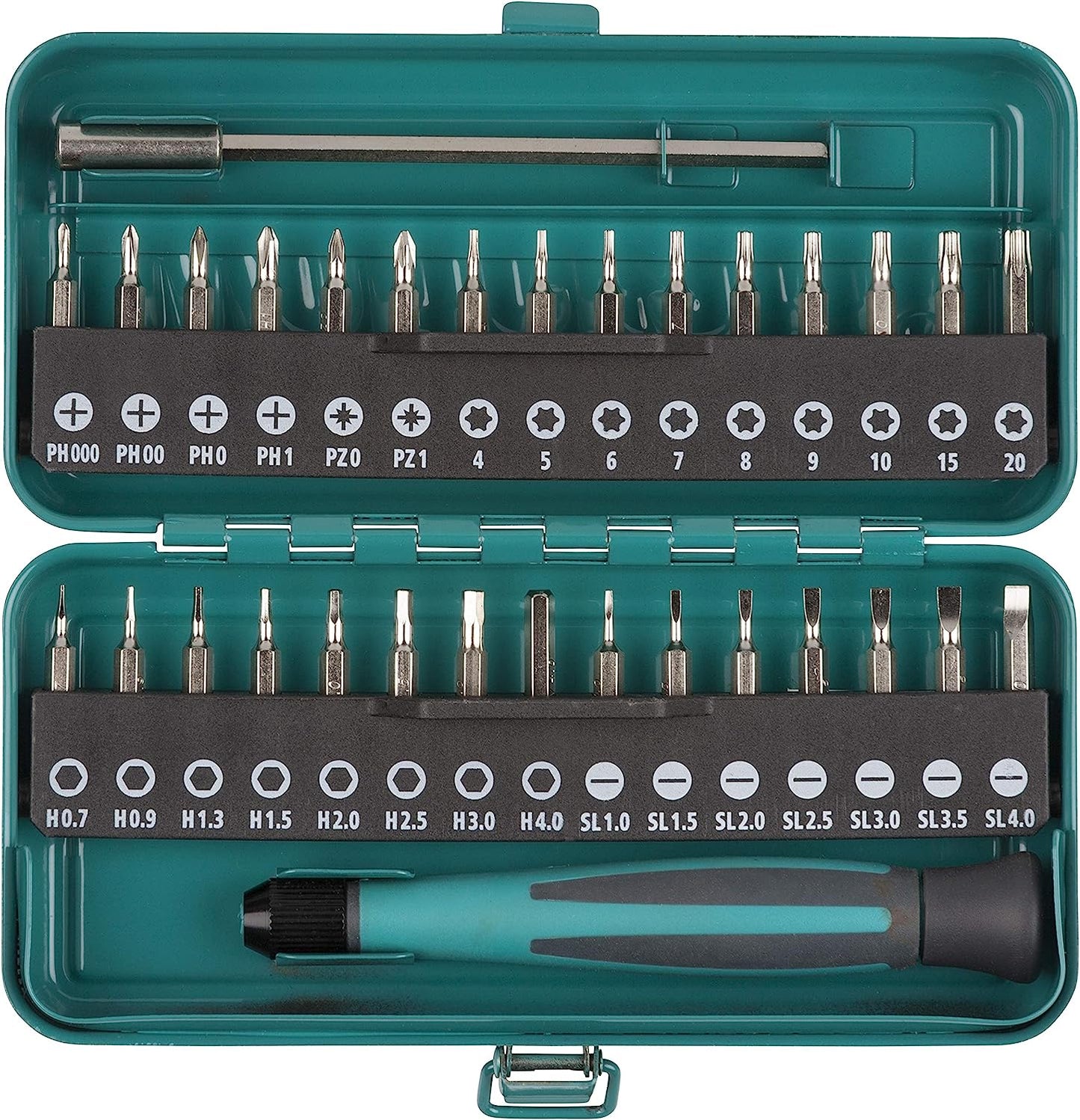 Wolfcraft Micro bit-box per viti piccole, 32 pezzi