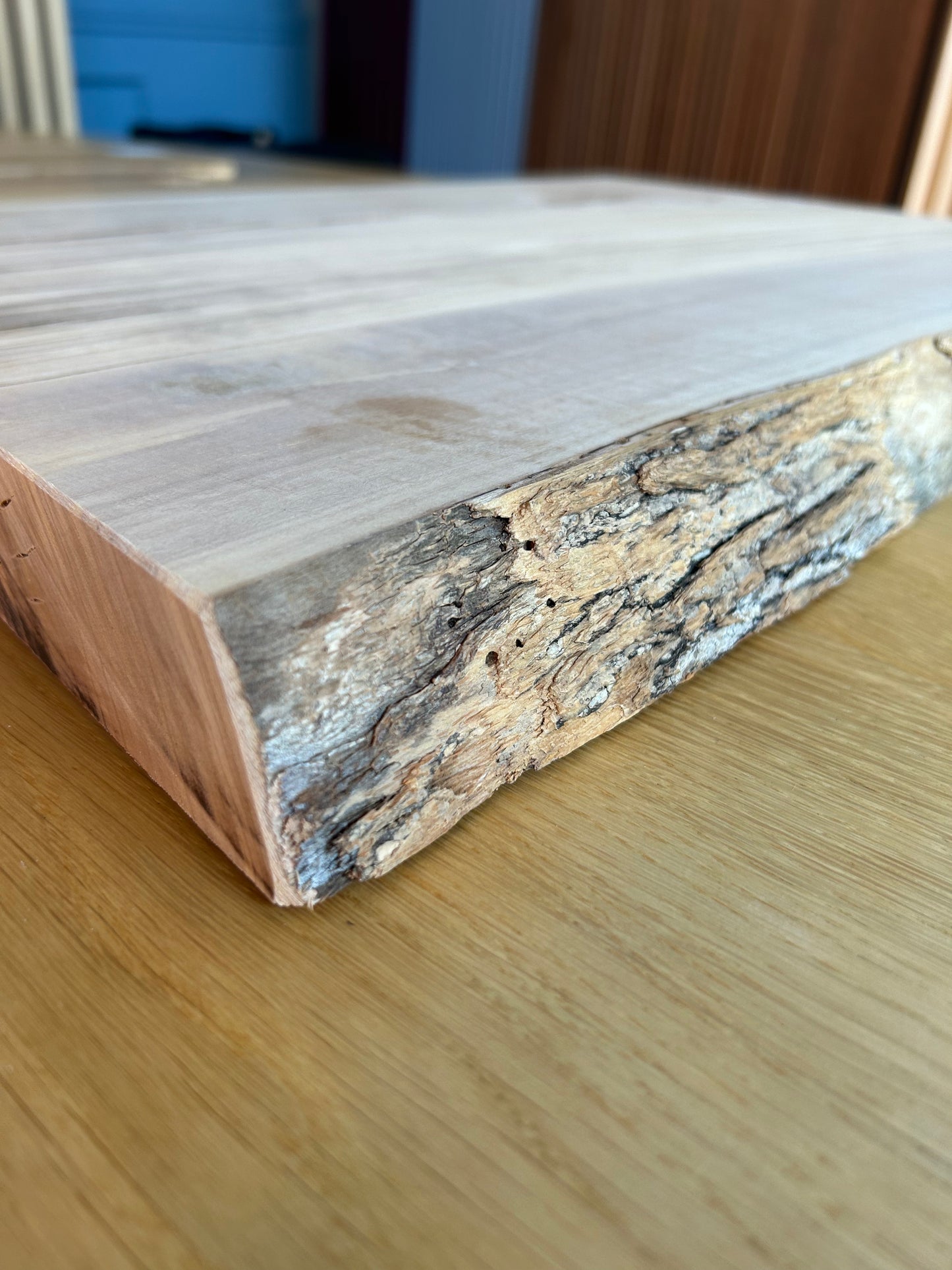 Tavola in legno di ulivo con corteccia Made in Blasi - Spessore 4,5/5,0 mm