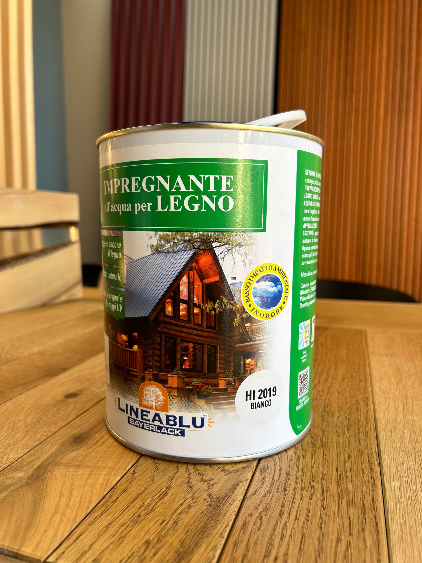Impregnante all’acqua per legno Bianco 2,5l - Sayerlack Linea Blu