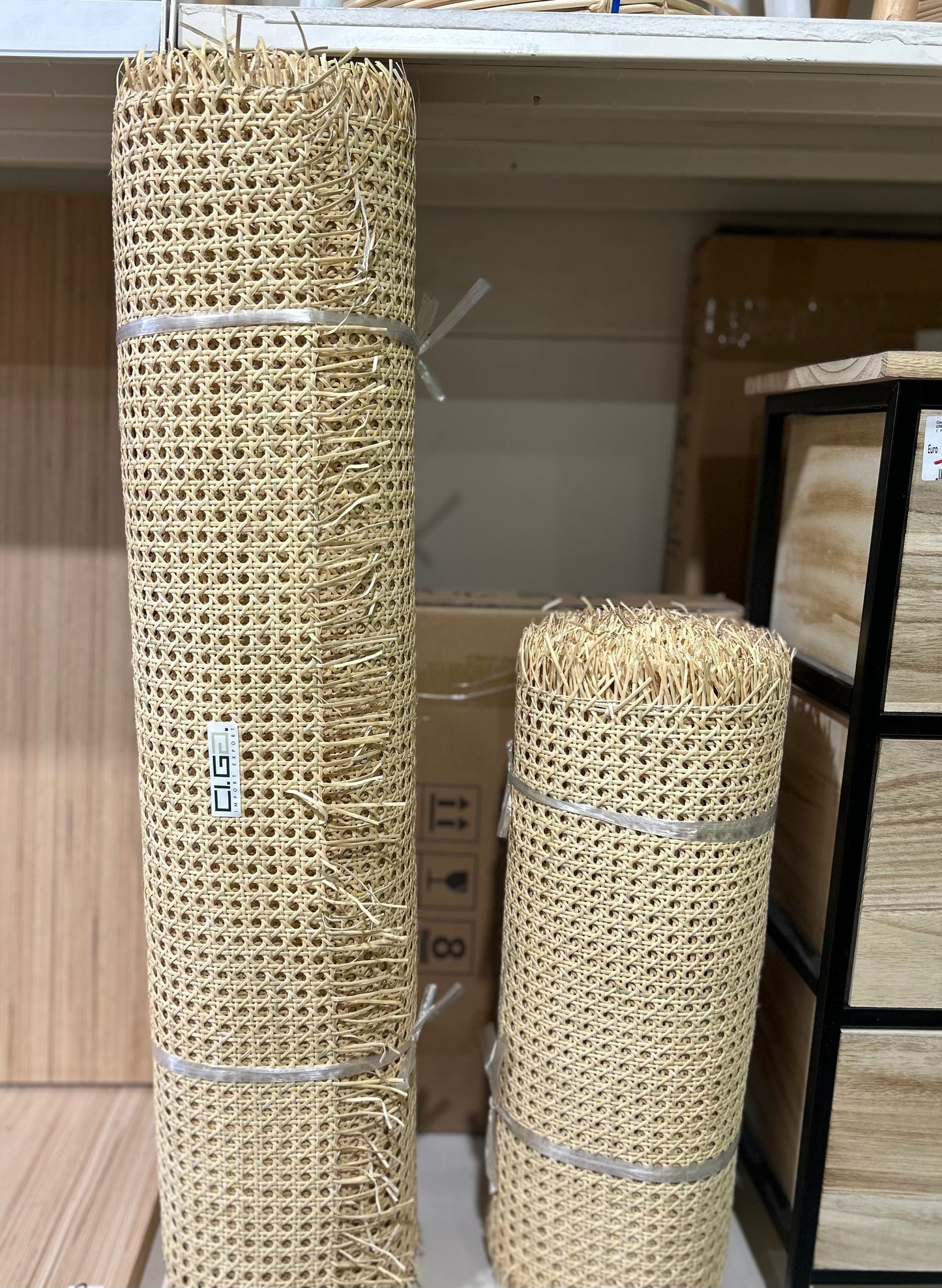 Paglia di Vienna H 45 cm - Tessuto decorativo naturale