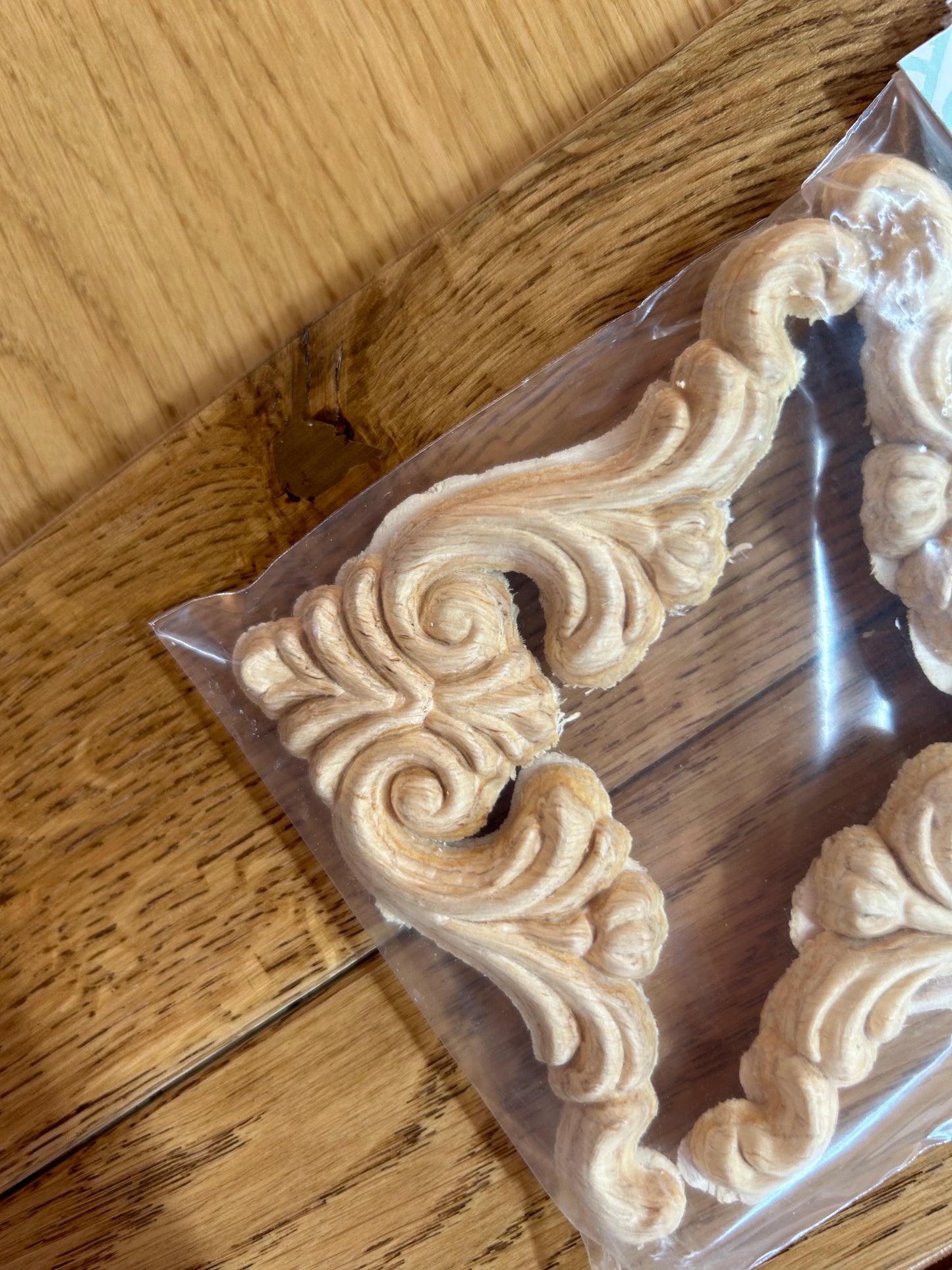 Fregio in legno pressato - 87x87mm