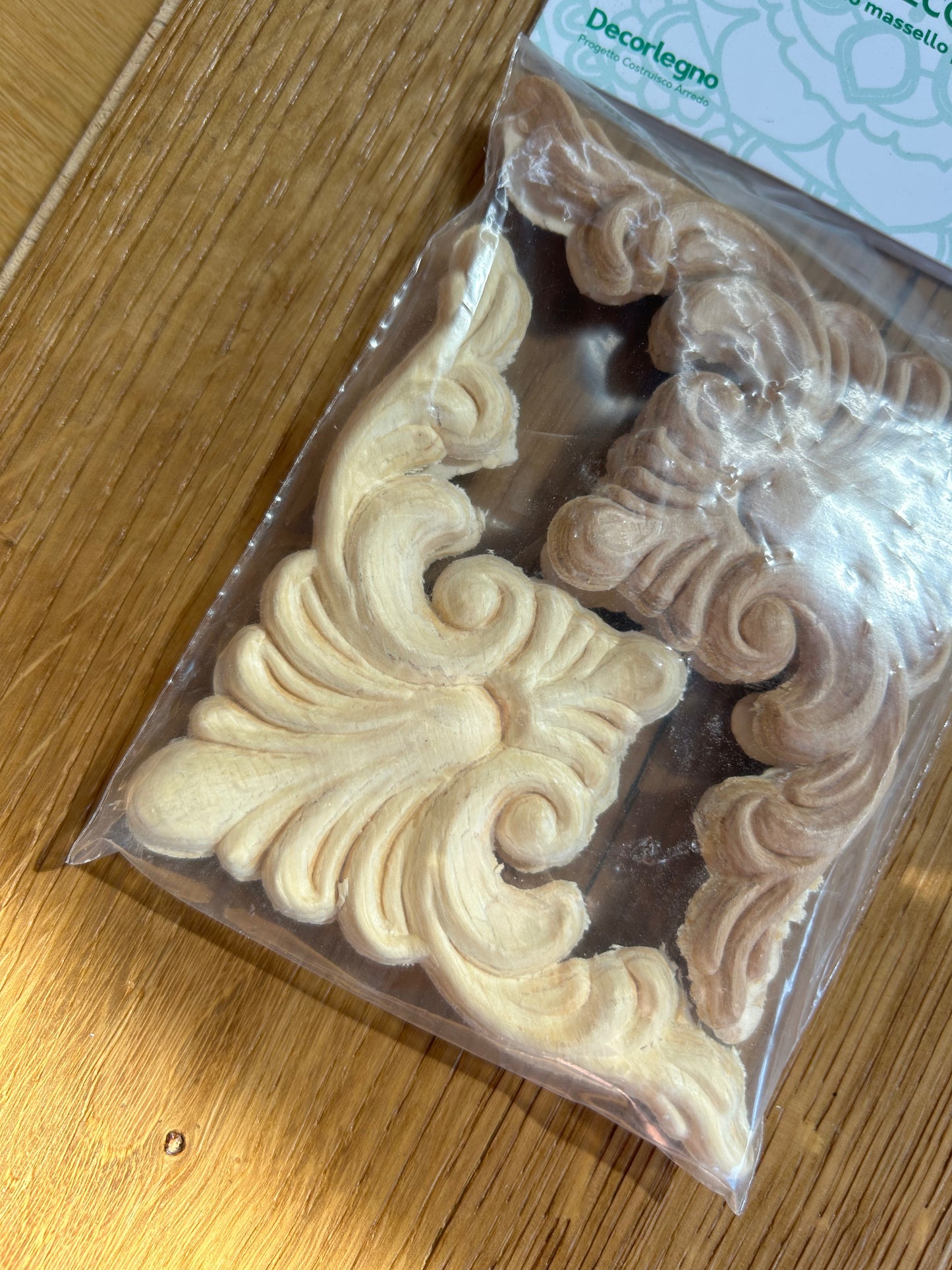 Fregio in legno pressato - 98x98mm