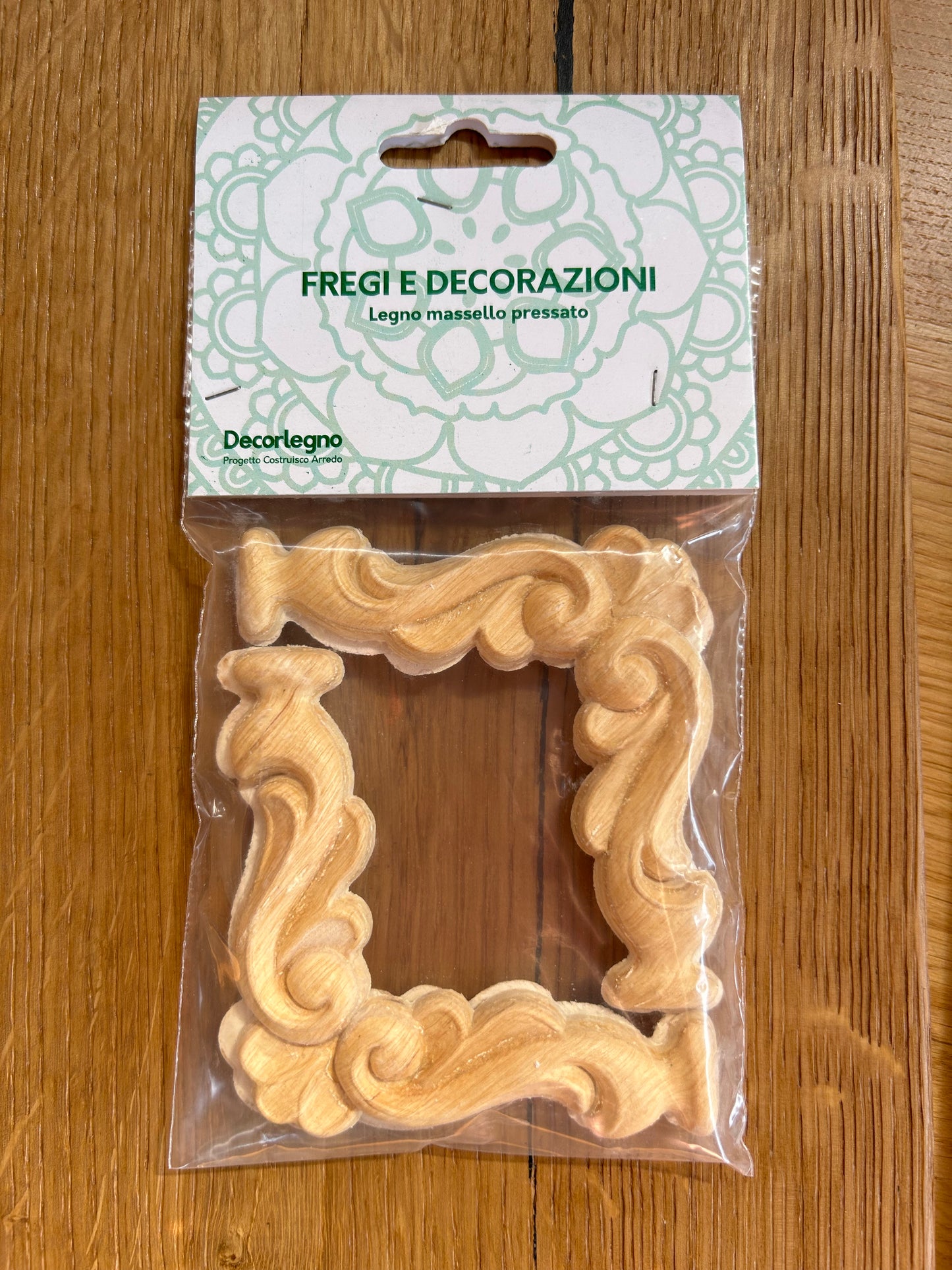 Fregio in legno pressato - 87x87 mm