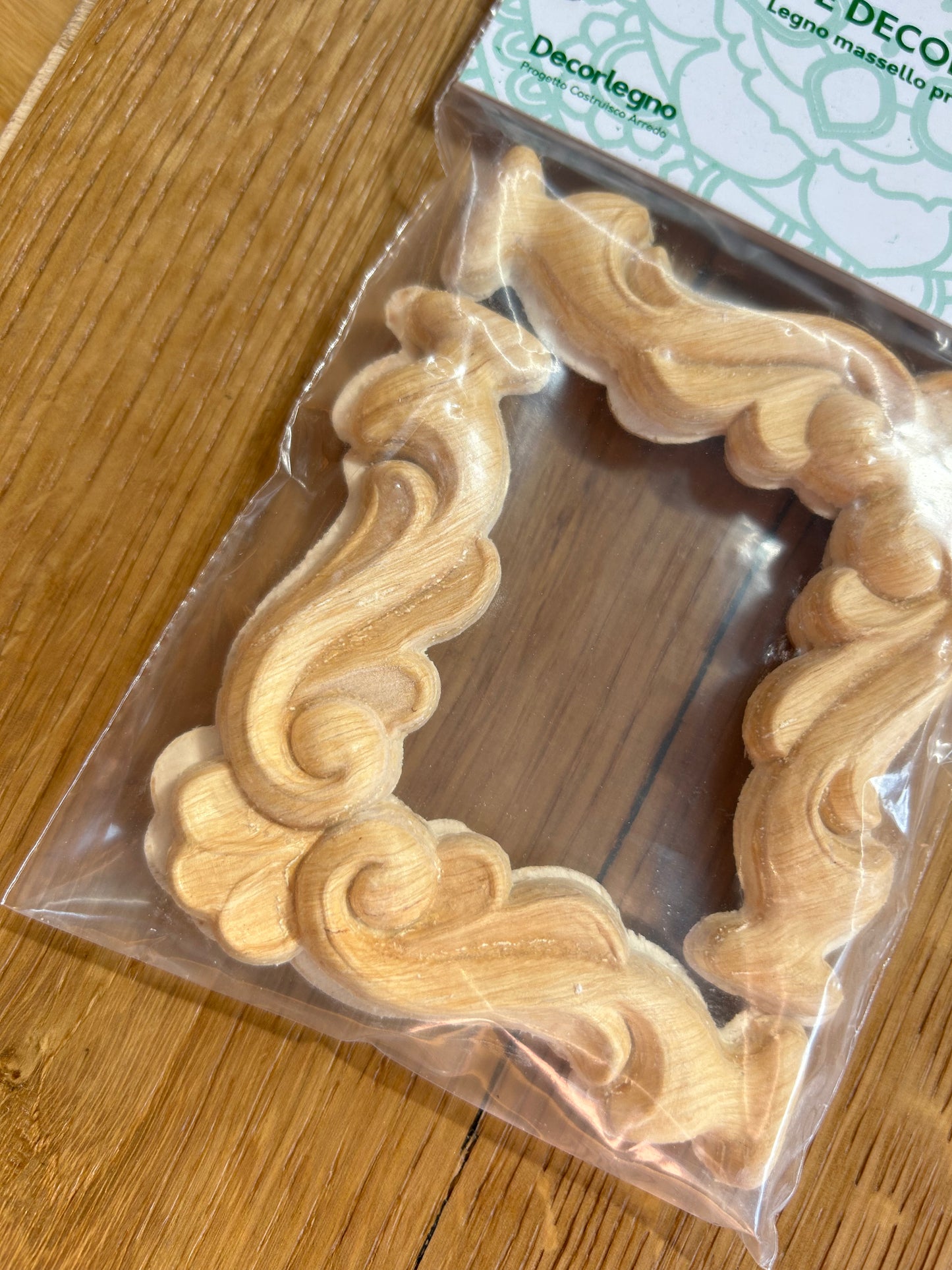 Fregio in legno pressato - 87x87 mm