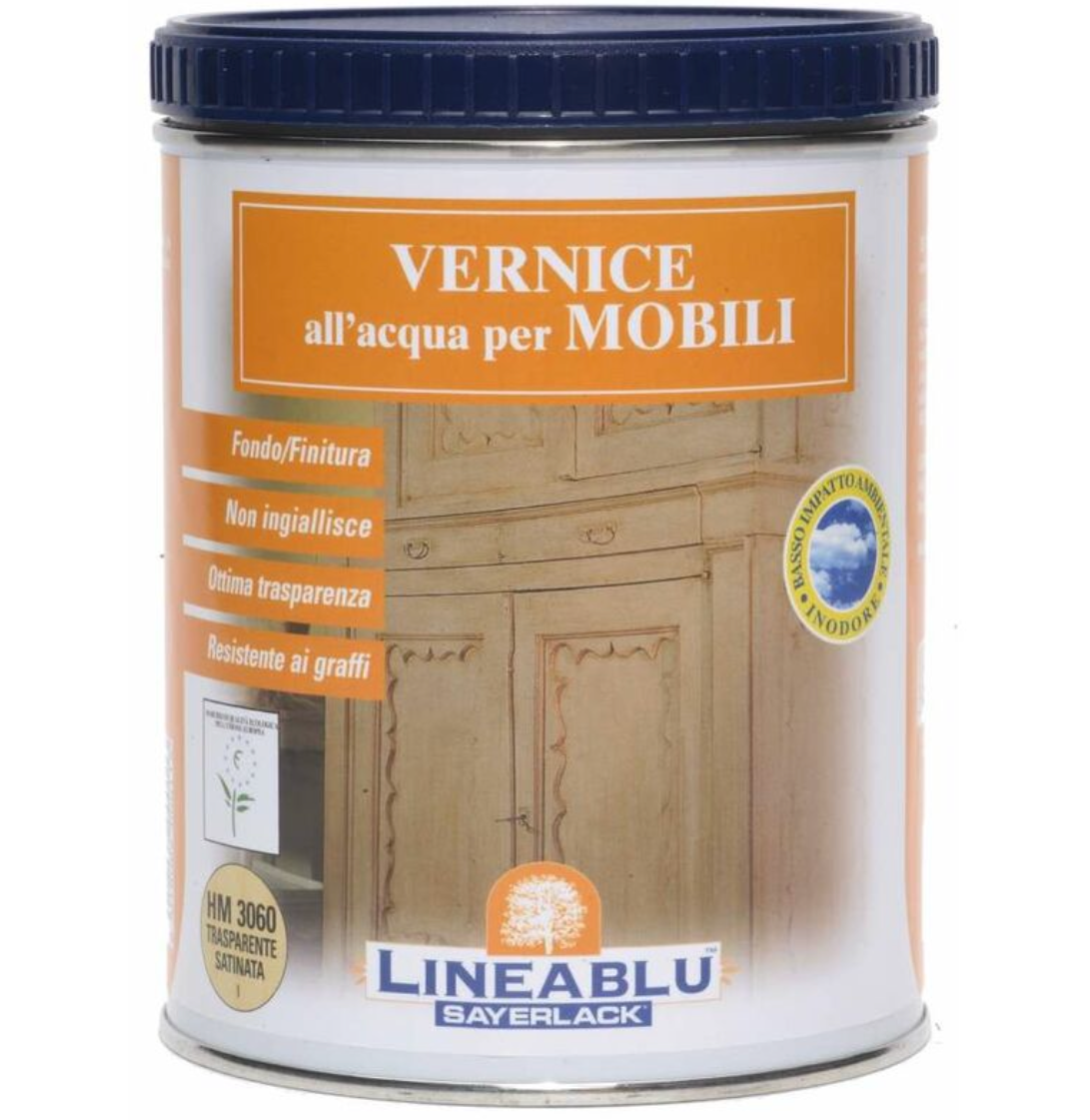 Vernice all’acqua per mobili 0,750 lt - Sayerlack Linea Blu