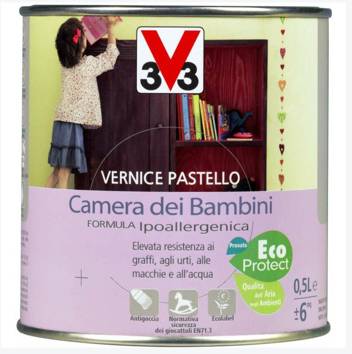V33 - Vernice camera dei bambini ECO-PROTECT 0,5l