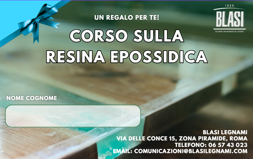 CORSO BASE SULLA RESINA EPOSSIDICA (6 ORE)