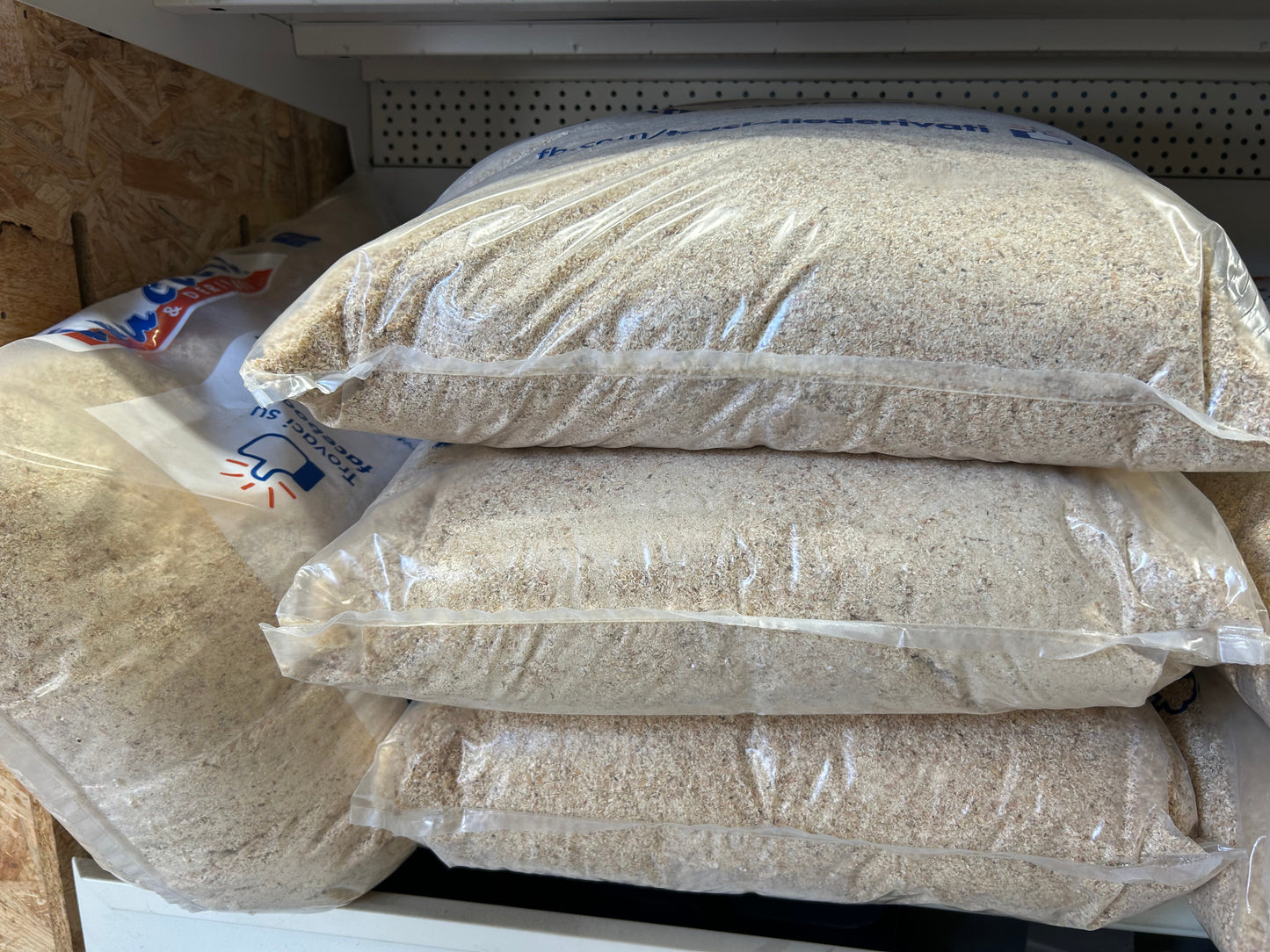 Segatura in sacchetti