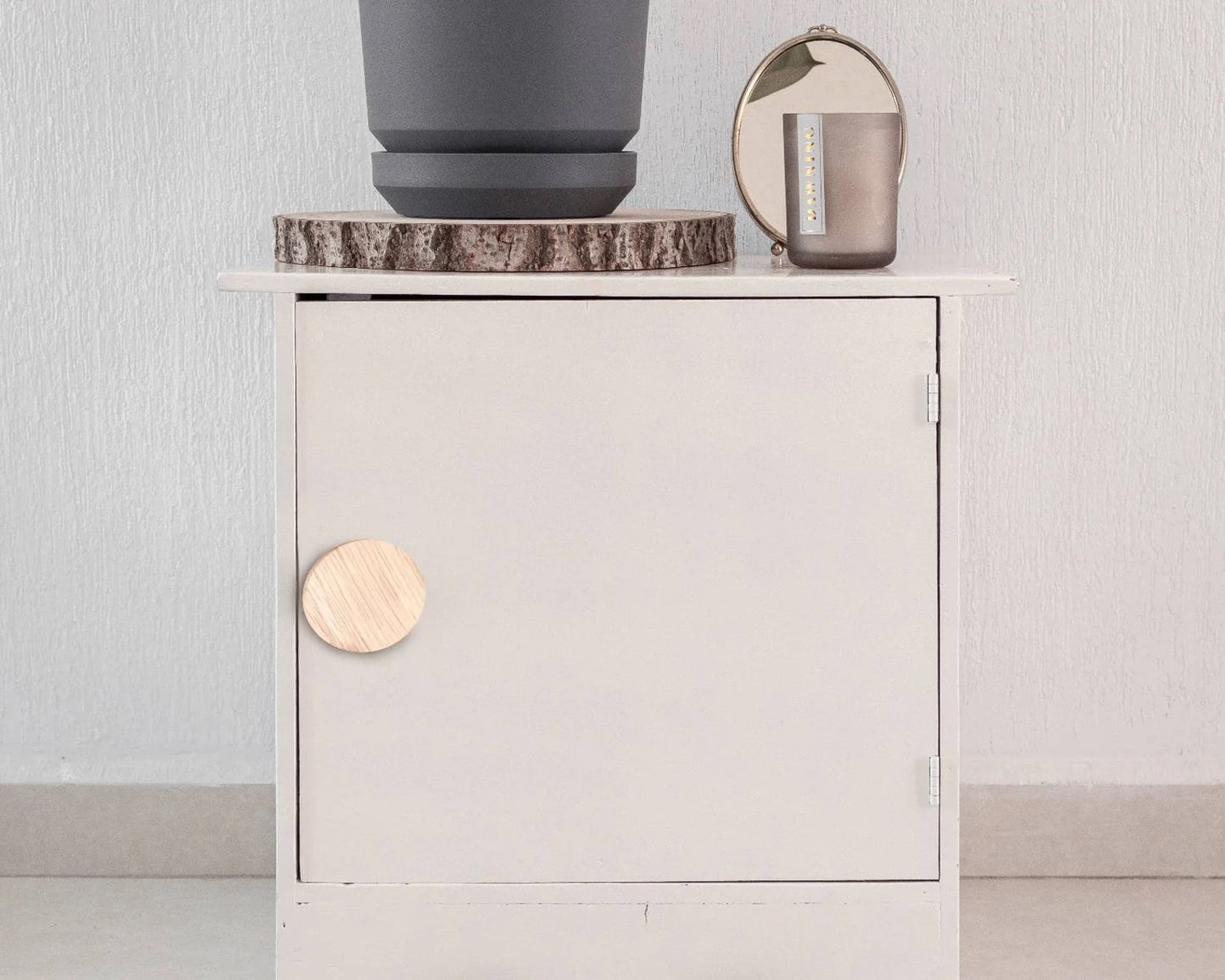 Pomolo faggio grezzo - diametro 92 mm