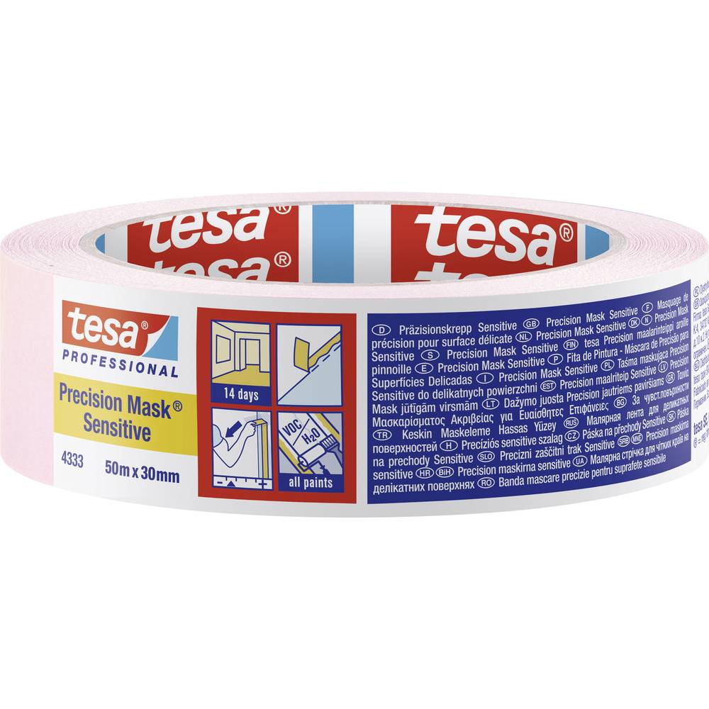 Tesa PRECISION SENSITIVE - Nastro rosa chiaro