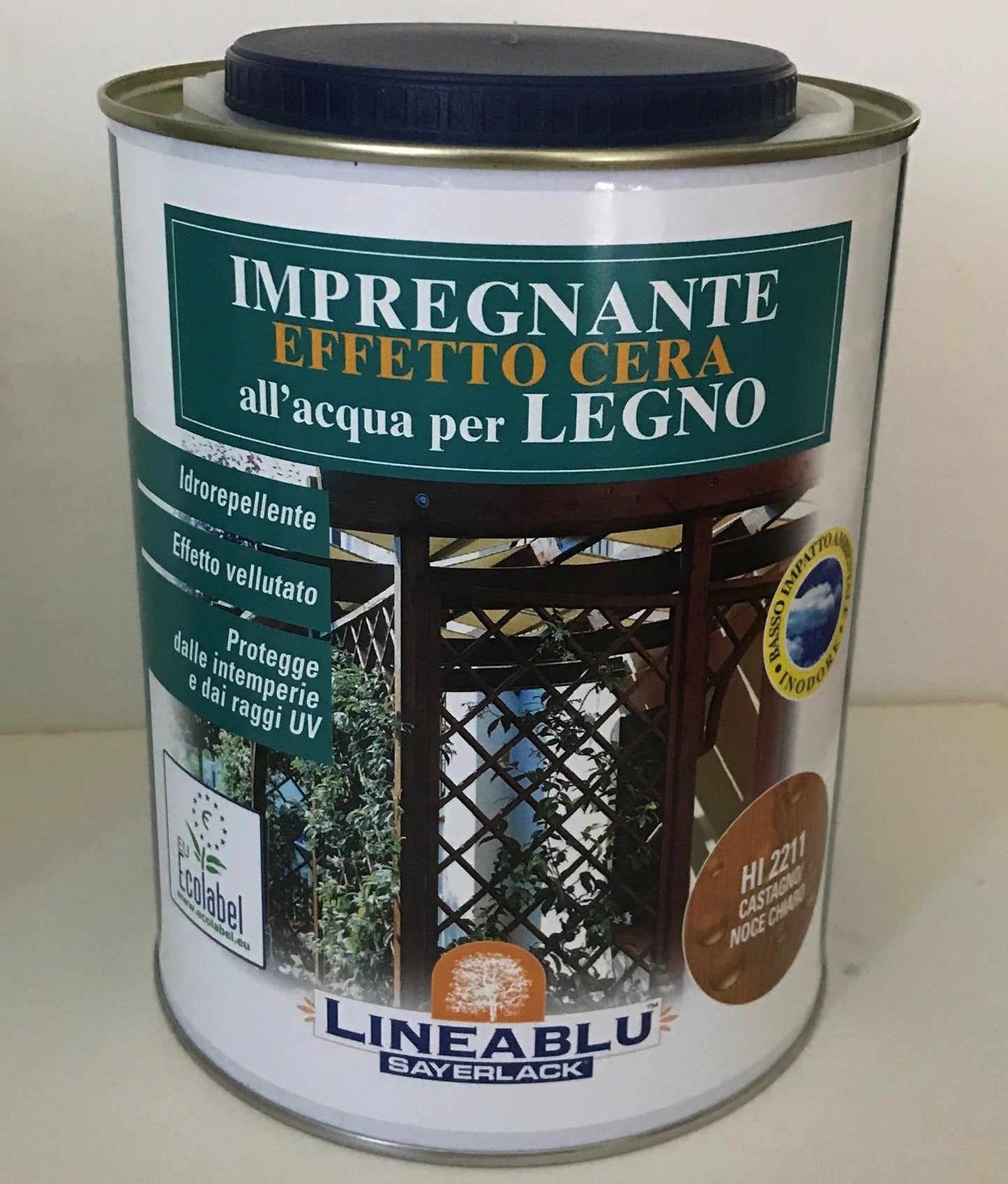 Impregnante Effetto Cera all’acqua per legno 2,5 lt - Sayerlack Linea Blu