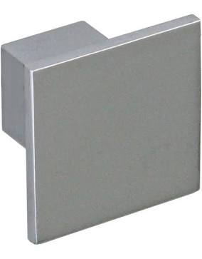 Pomolo Zama Nikel satinato lucido quadrato- 30 mm