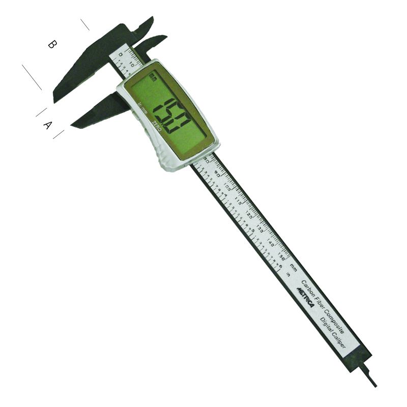 Calibro digitale in fibra di carbonio - Metrica