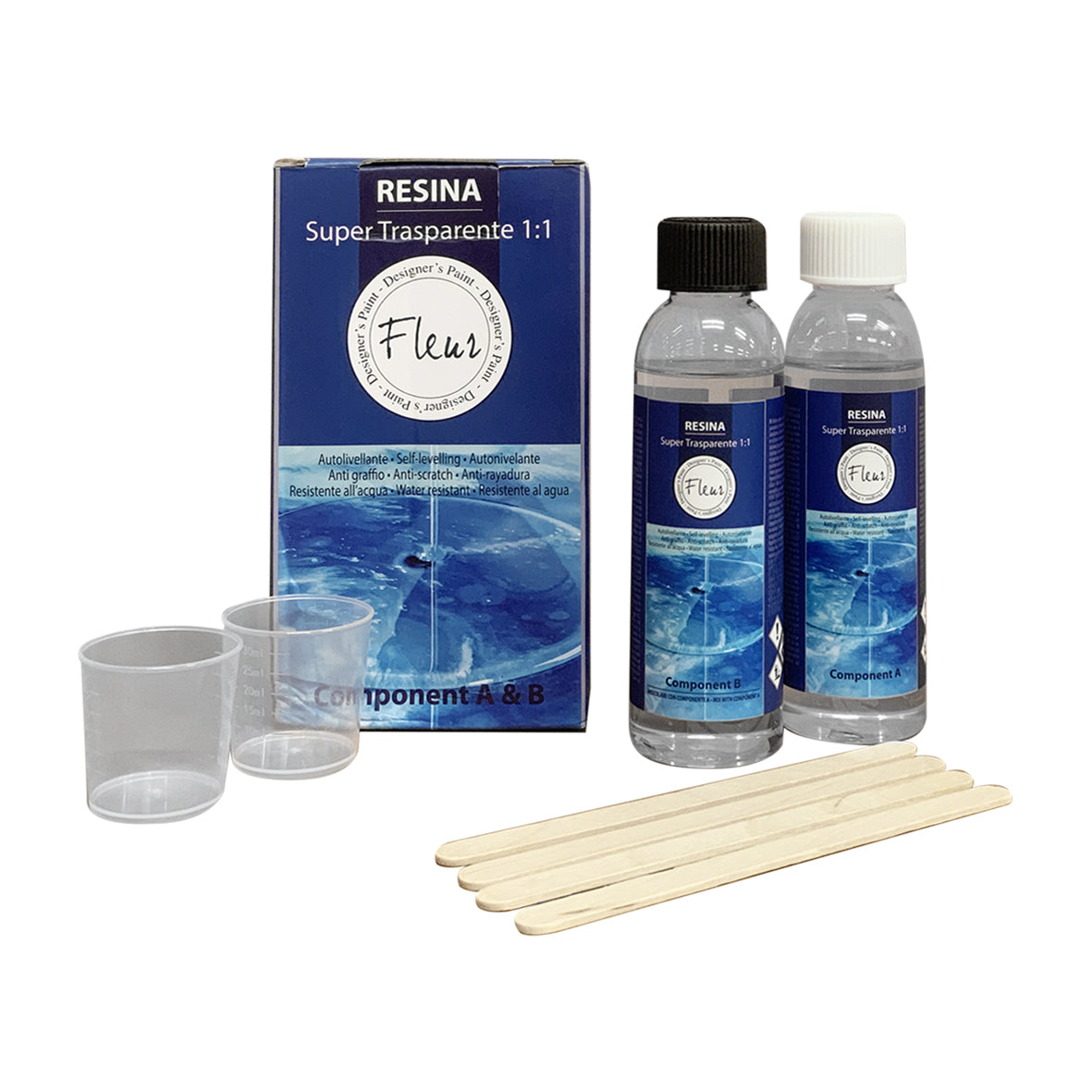 Fleur Resina Super Trasparente 1:1, 240ml