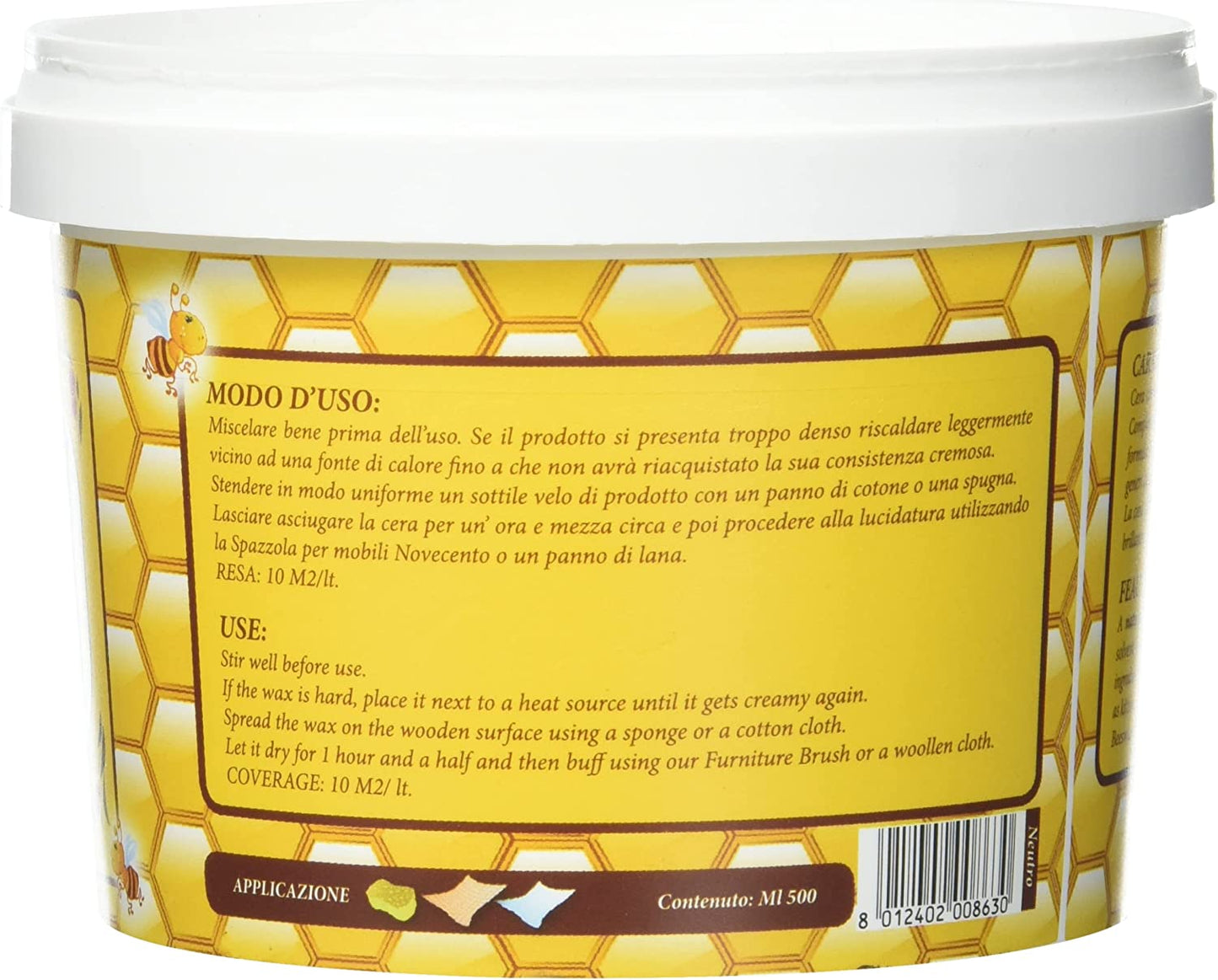 Cera all'acqua per legno Novecento Neutra - 1l