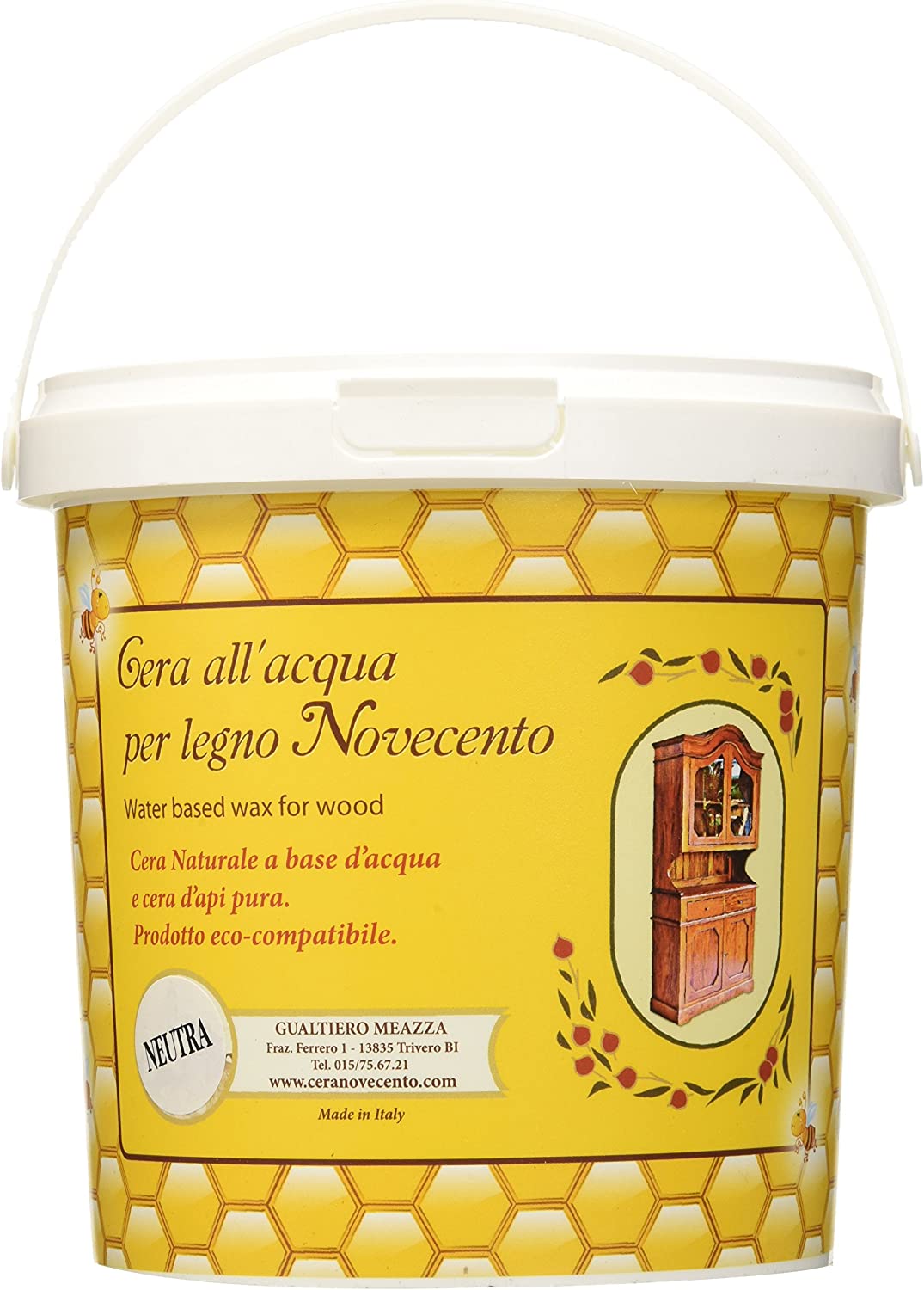 Cera all'acqua per legno Novecento Neutra - 1l