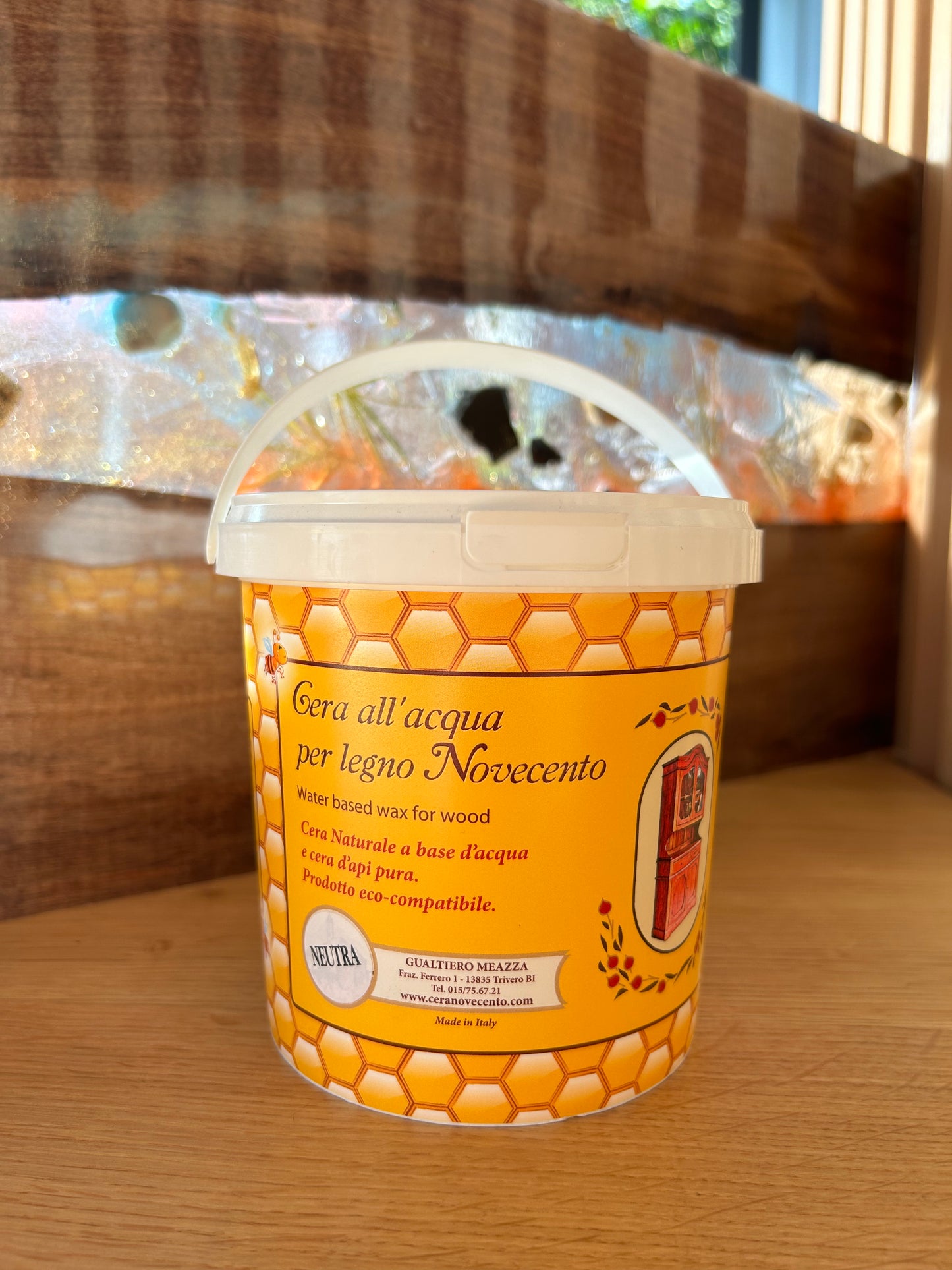 Cera all'acqua per legno Novecento Neutra - 1l