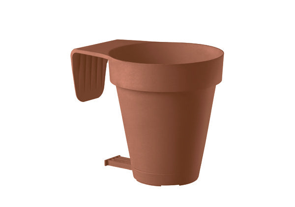 E-Smart 2.0 - Vaso da balcone con sottovaso - 20 cm