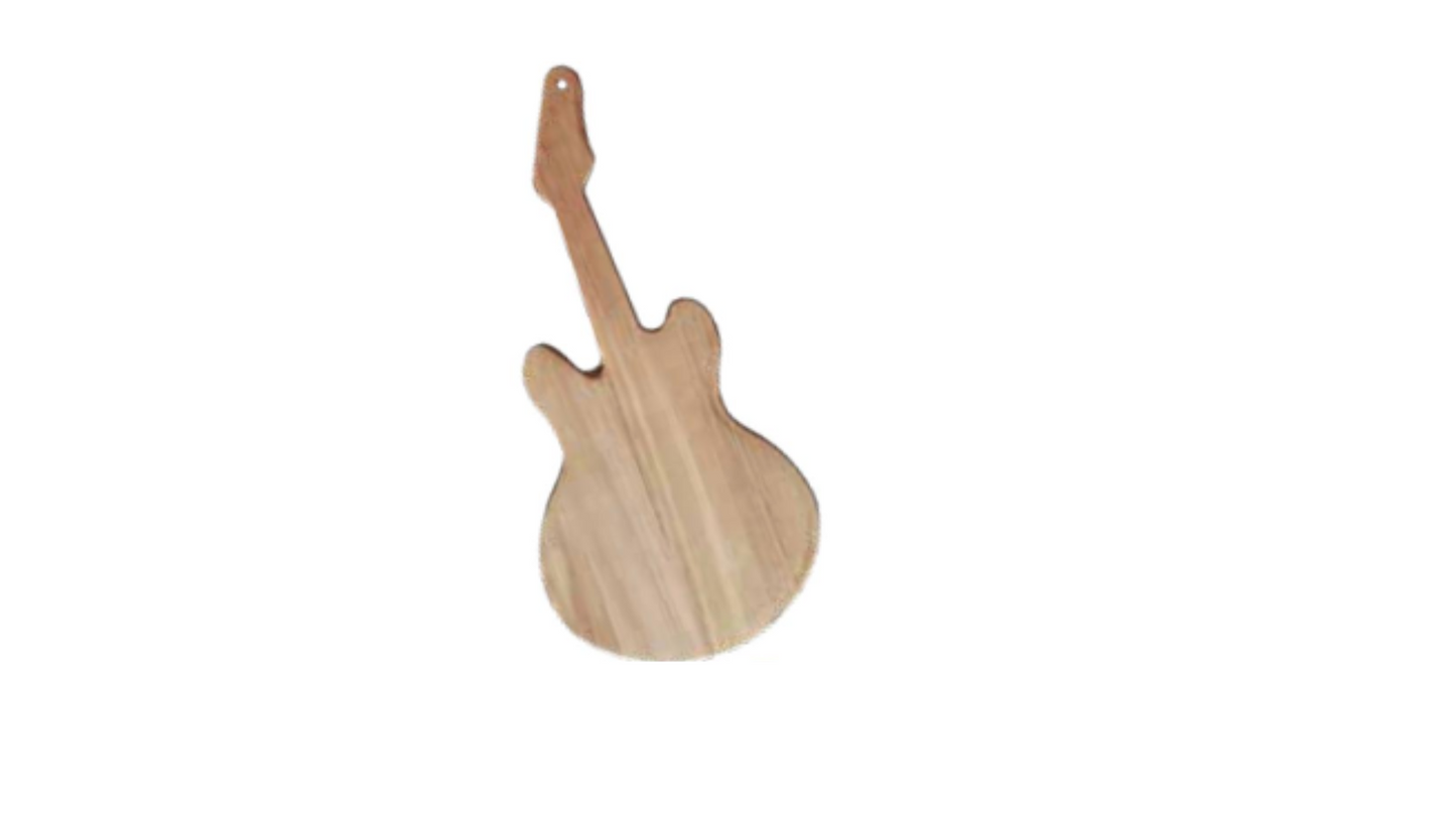 Tagliere/Vassoio acacia a forma di chitarra