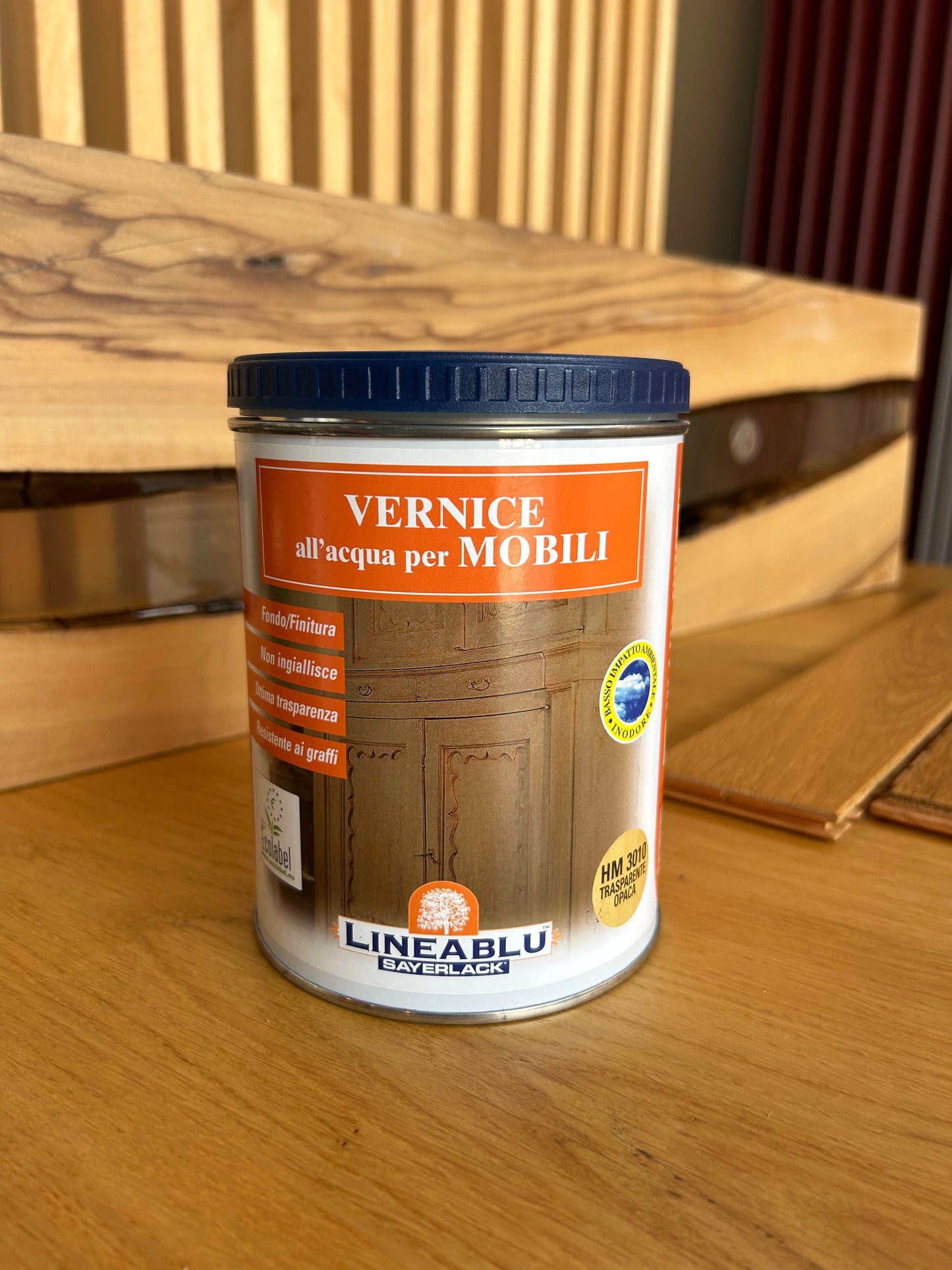 Vernice all’acqua per mobili 0,750 lt - Sayerlack Linea Blu