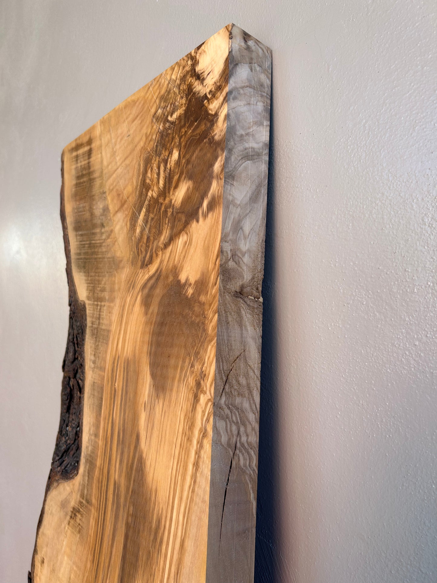 Tavola in legno di ulivo - Piano bagno