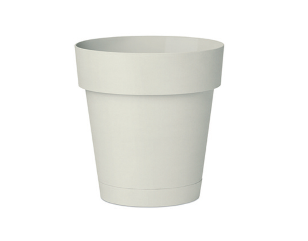 Vaso da esterno con sottovaso R-smart - 17 cm