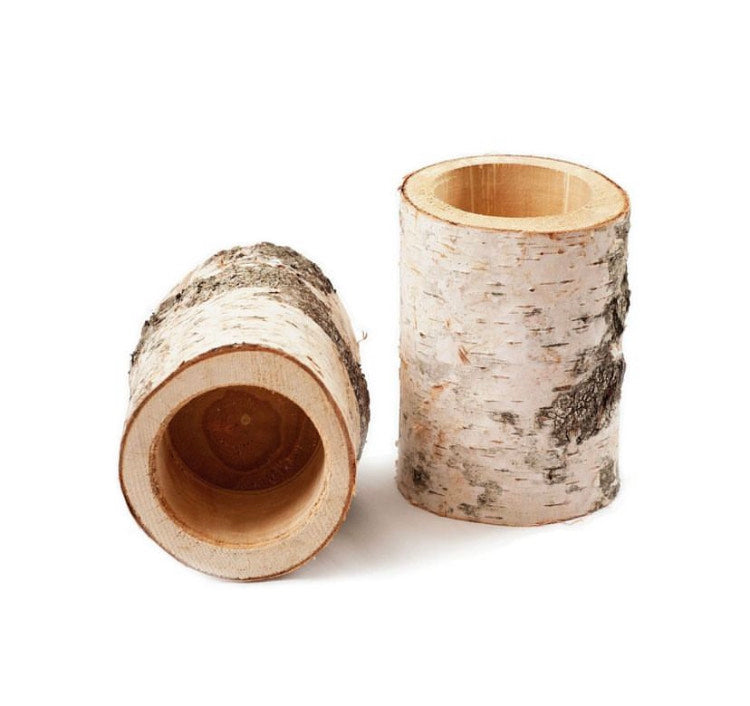 Vaso decorativo in legno naturale - Decolog
