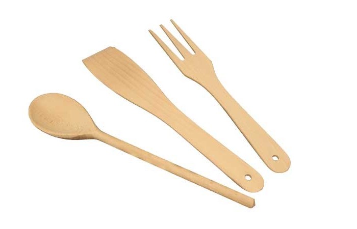 Tris Posate in faggio