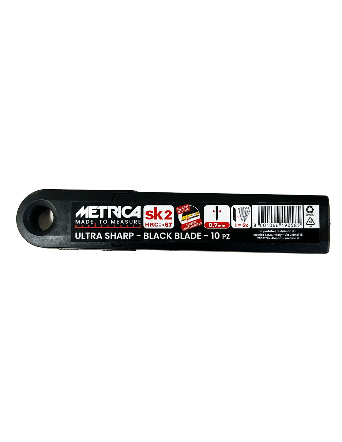 Set 10 lame di ricambio per Cutter All Black Metrica - 18mm