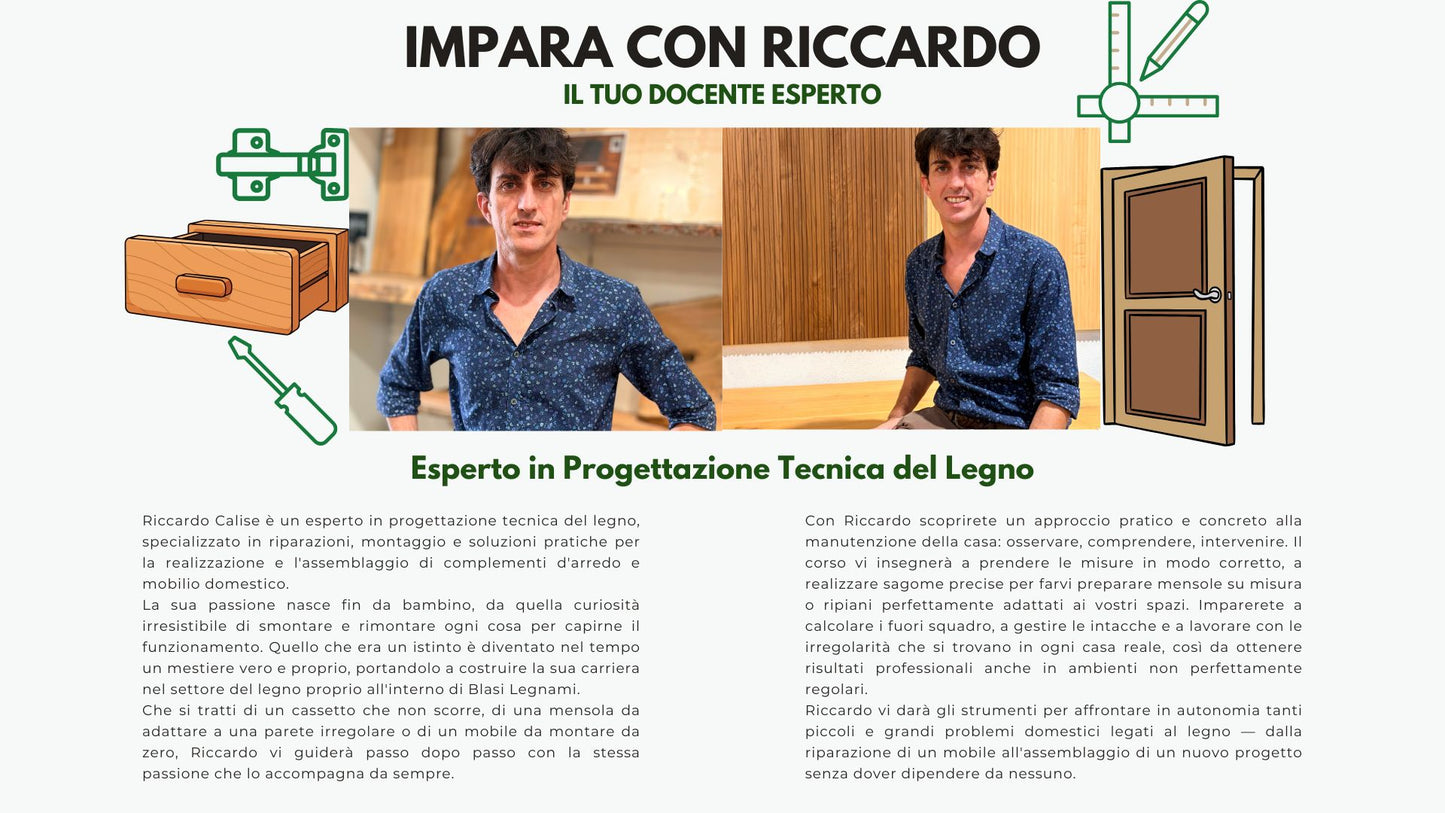 Corso di Manutenzione Domestica del Legno