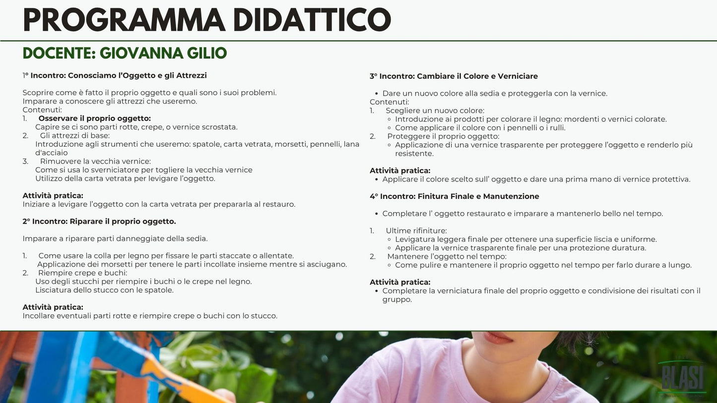 CORSO DI RESTYLING CREATIVO