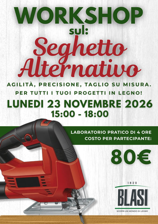 Workshop Seghetto Alternativo – 23 Novembre 2026