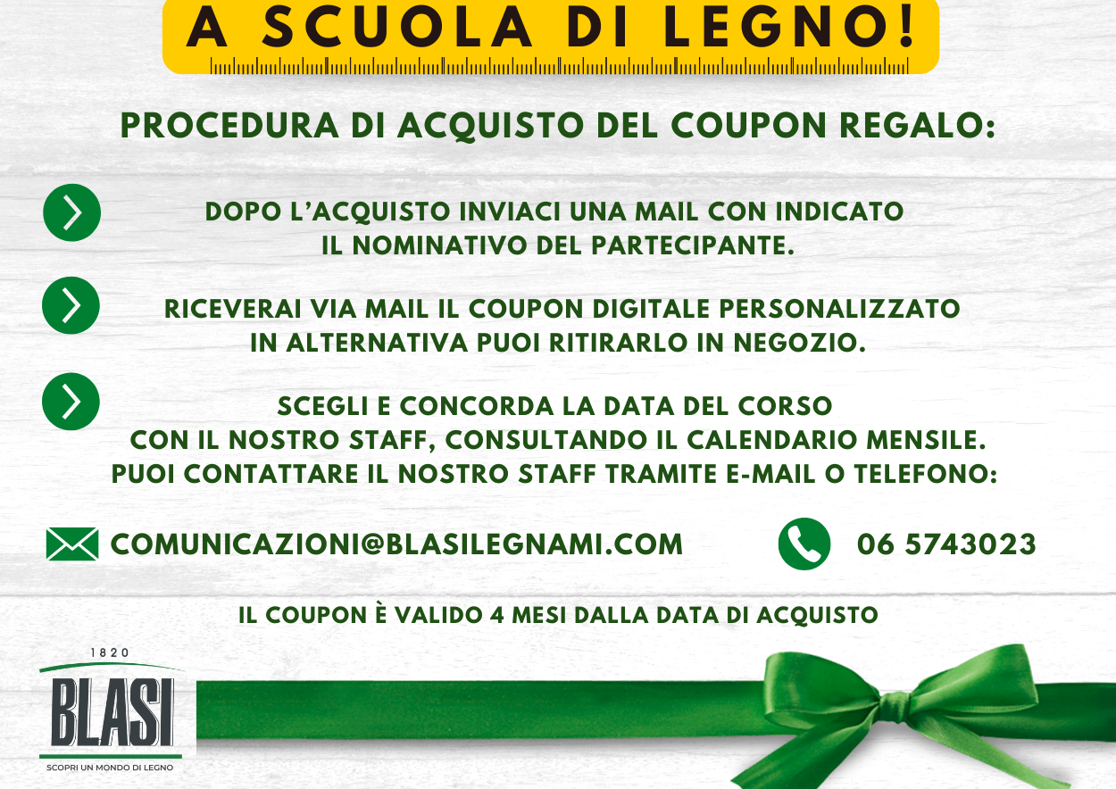 CORSO BASE DI FALEGNAMERIA