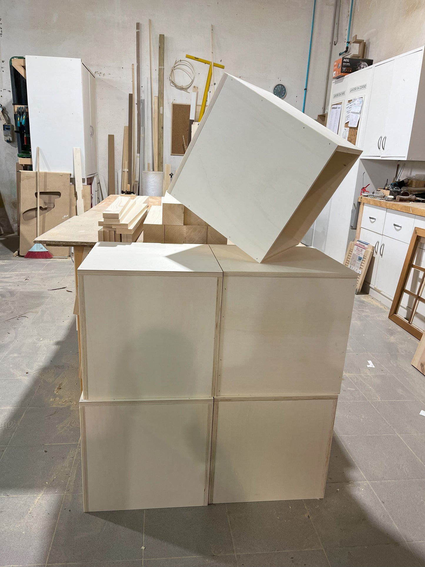Cubo in Legno in multistrato di betulla