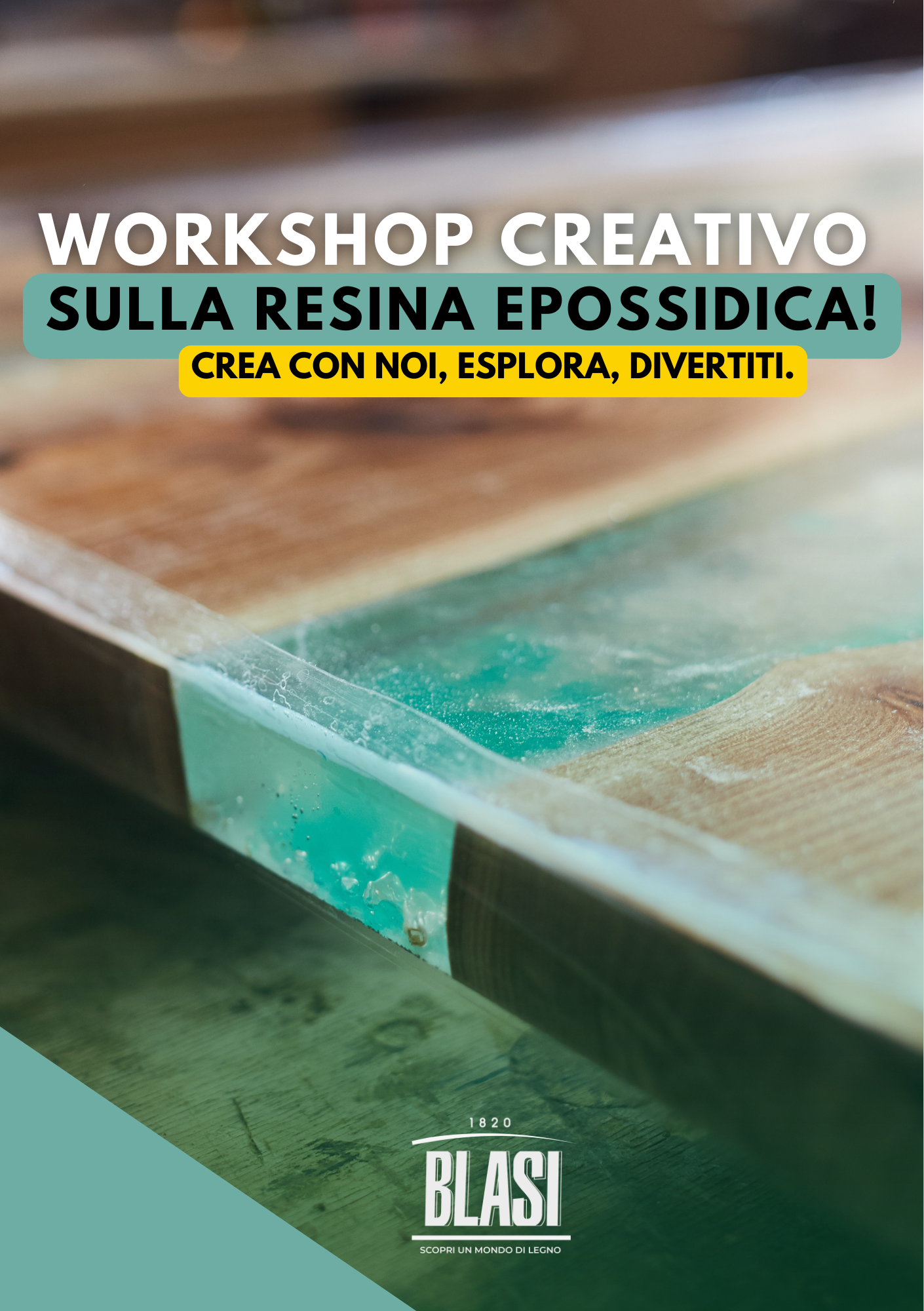 WORKSHOP CREATIVO SULLA RESINA EPOSSIDICA (6 ORE)