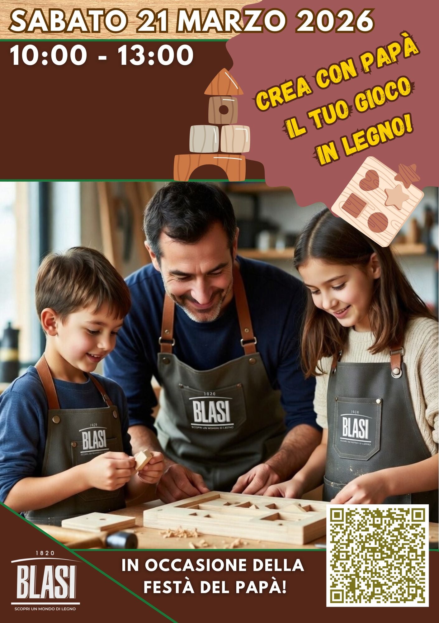 Speciale festà del Papà! - LABORATORIO CREATIVO PADRE E FIGLI -