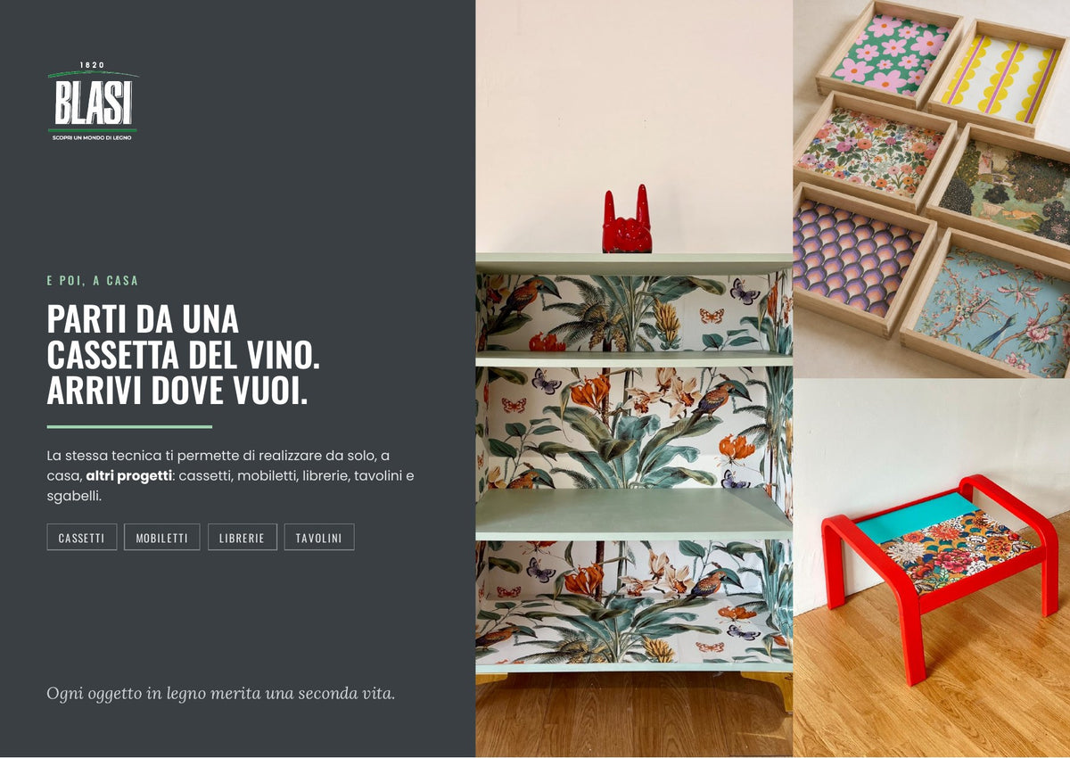Workshop Fuori Parete – Carta da parati su legno