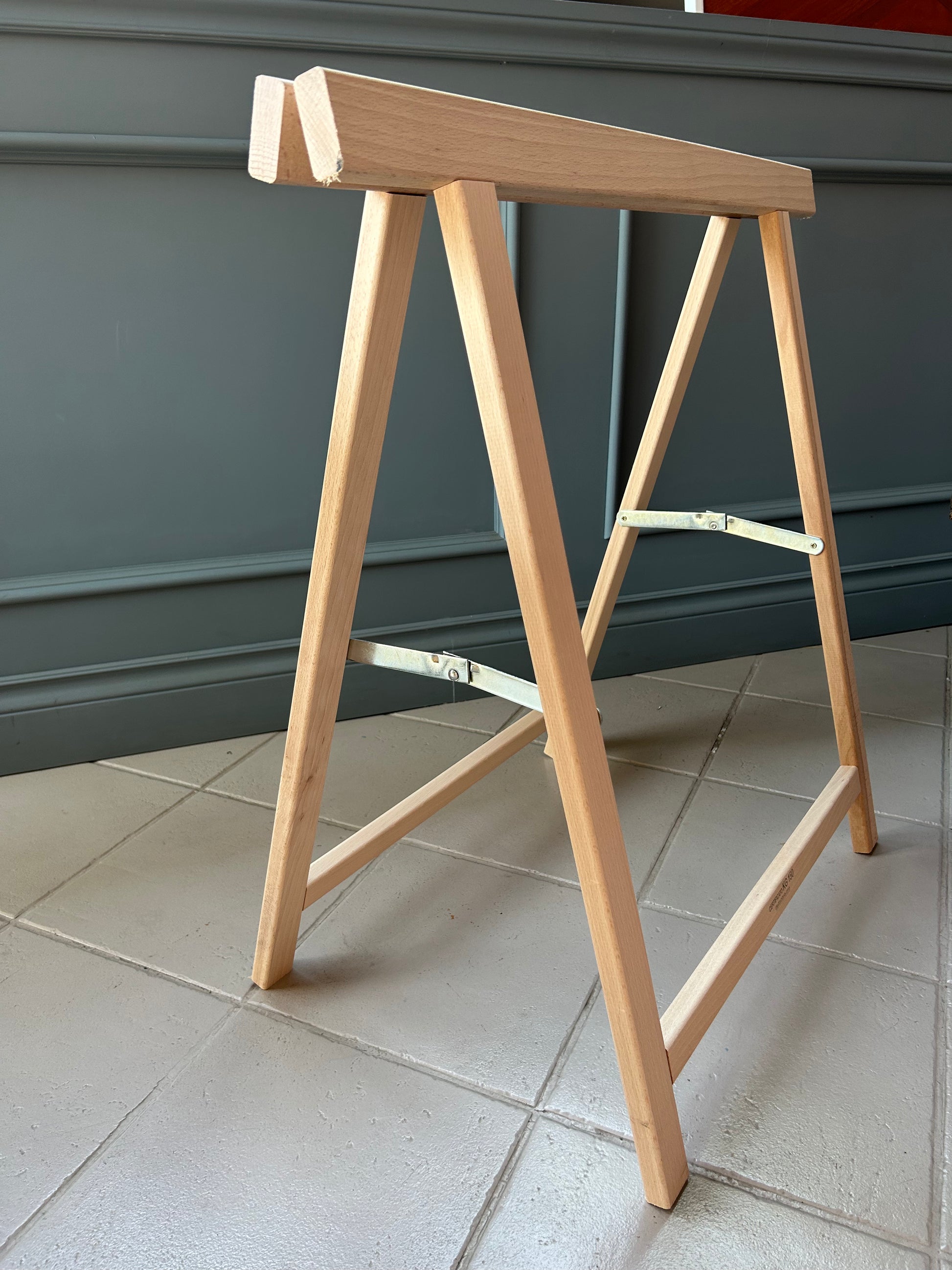 Cavalletto Taglialegna Pieghevole In Faggio - Professionale Per Taglio Tronchi - Foto 10