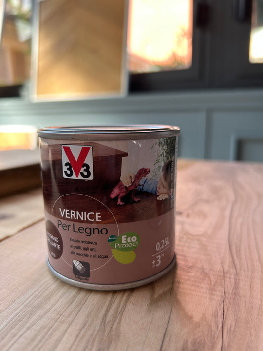 V33 Vernice Per Legno Per Interni Eco Protect - 0,25 lt