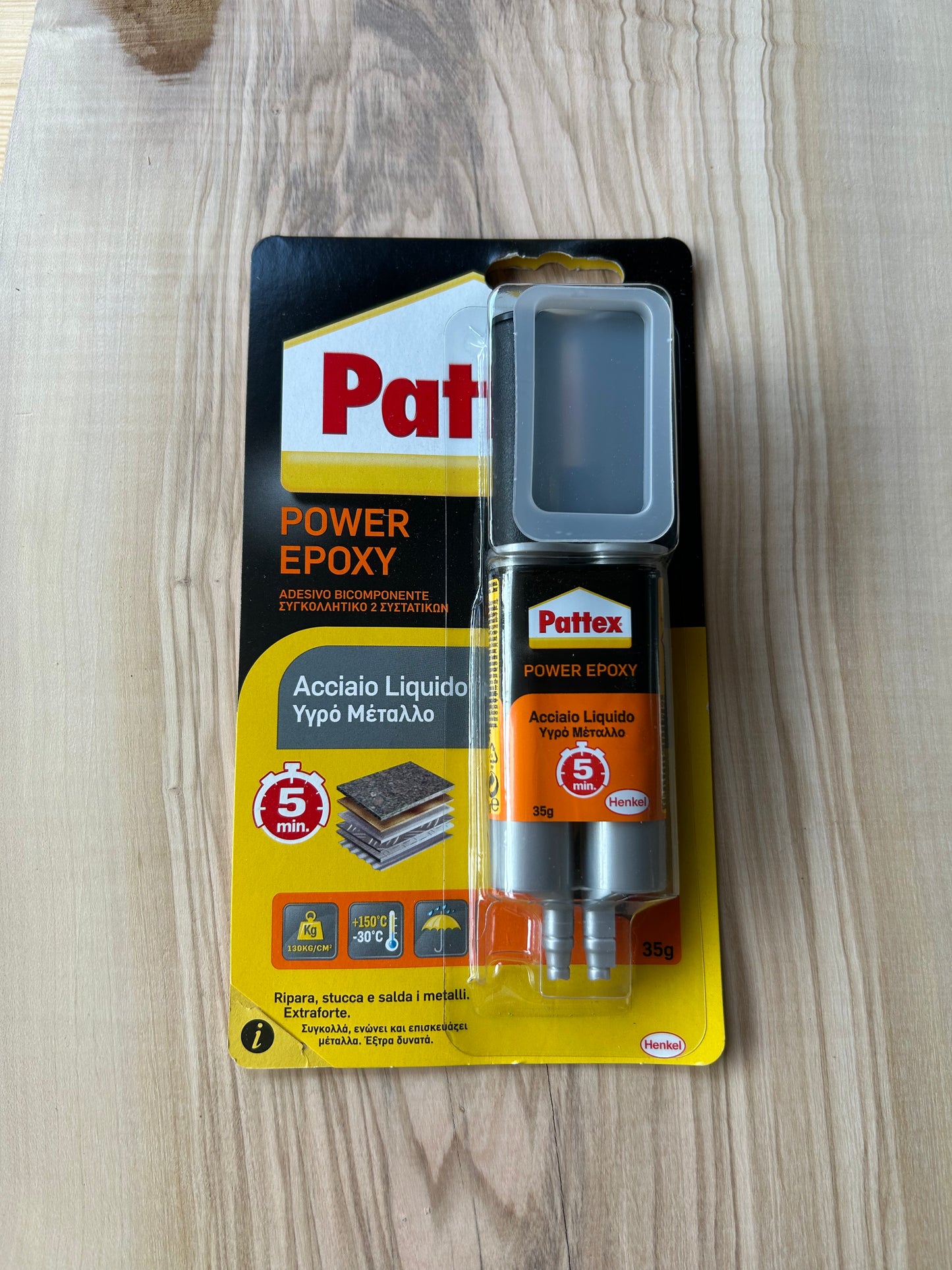 Pattex Power Epoxy - Adesivo Bicomponente Acciaio Liquido 25ml/35gr