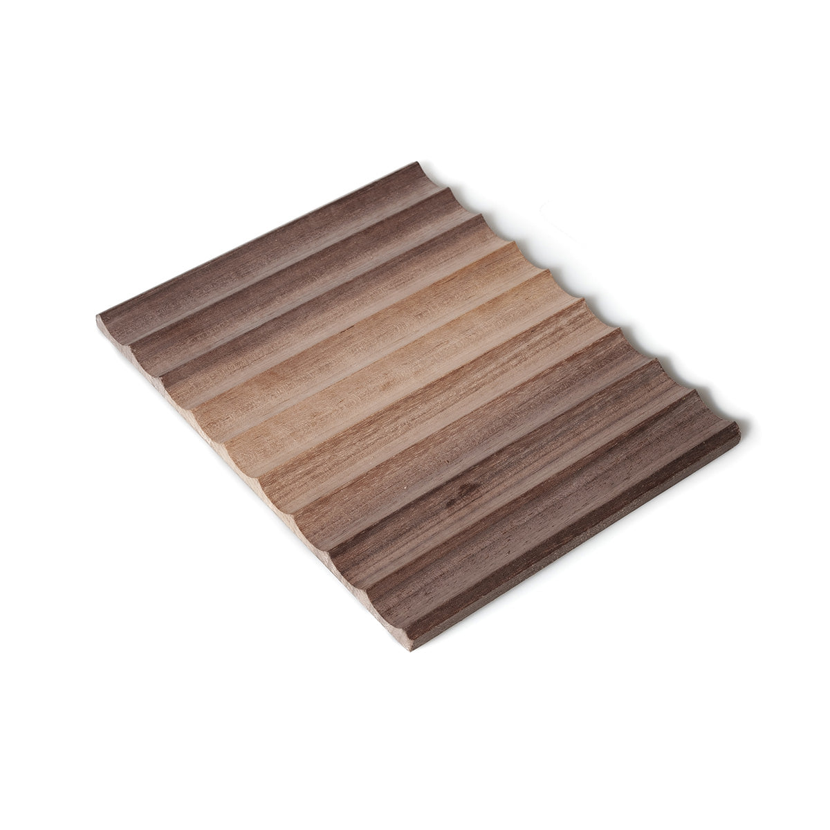 Pannello pantografato in legno massello di Noce
