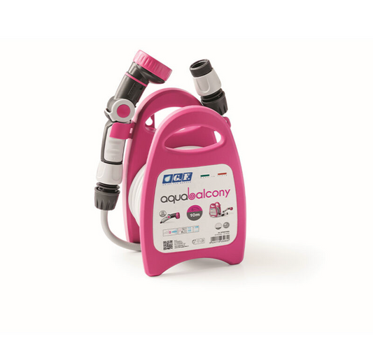 Aquabalcony Fucsia - Kit per irrigazione con tubo 10 m