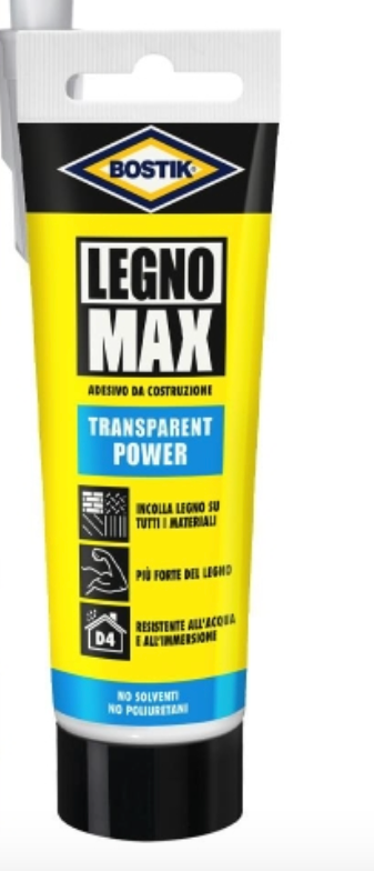 Bostik Legno Max Transparent Power - tubetto 85g