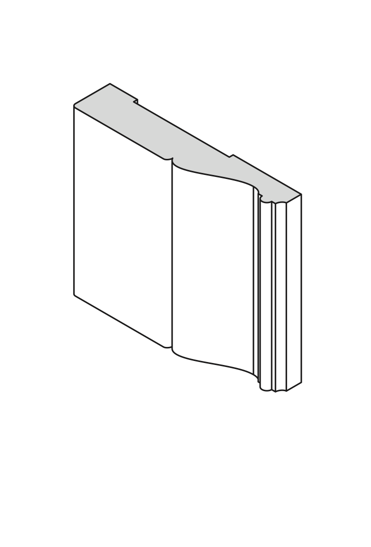 Copriprofilo Ayous Tiziano - mm 100x20
